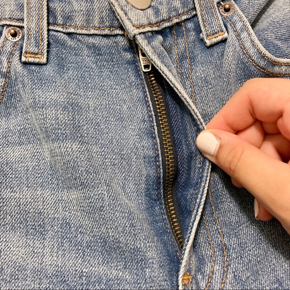 Reformation Julia Cropped Cigarette Distressed Jeans Size 23 NWT - Picture 9 of 11